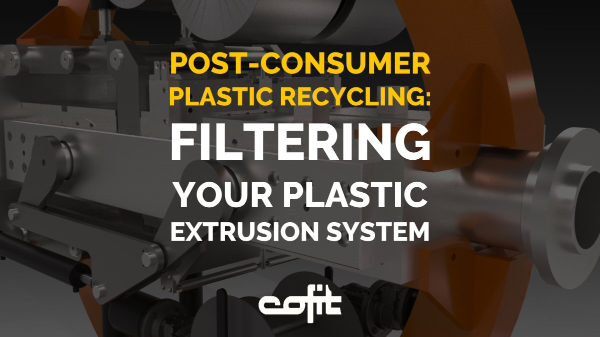 Post-consumer plastic recycling in screen changers