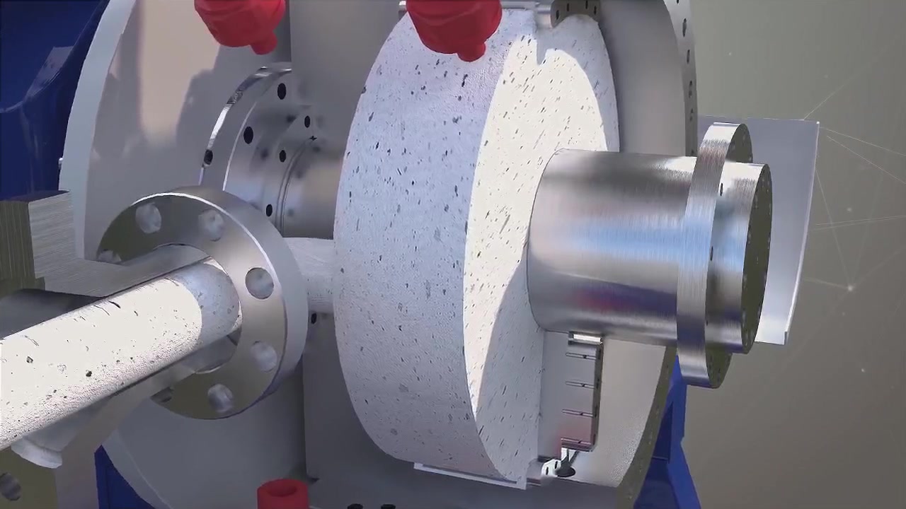 Laser-drilled filter disc retaining contaminants